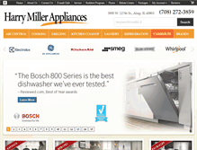 Tablet Screenshot of harrymillerappliances.com